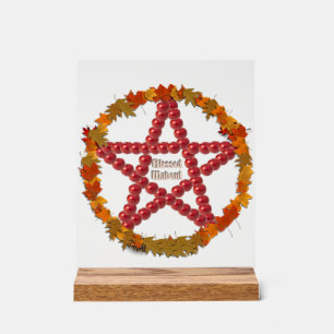 Mabon Pentacle Acrylic Sign