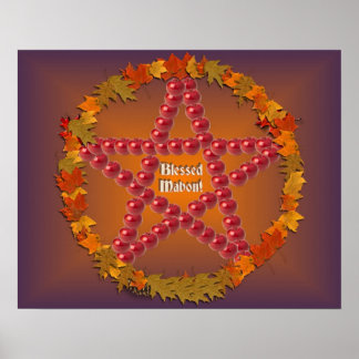 Mabon Pentacle Poster