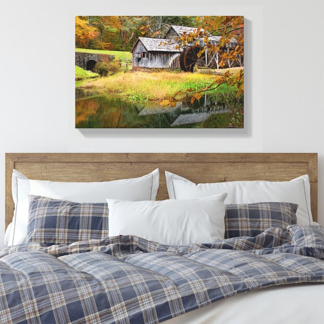 Mabry Mill in Autumn Canvas Print (Creator Uploaded)