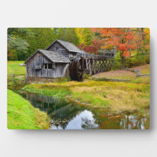 Mabry Mill in Autumn Plaque
