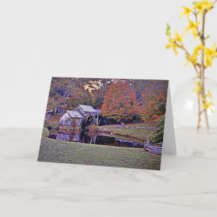 Mabry Mill in Fall Greeting Card