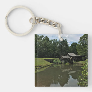 Mabry Mill, Virginia Canvas Print Magnet Key Ring