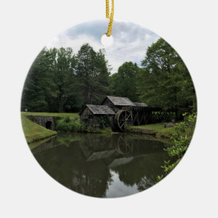 Mabry Mill, Virginia Ceramic Tree Decoration