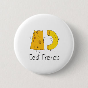 Mac and Cheese Best Friends 6 Cm Round Badge