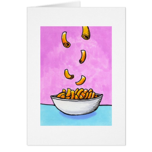 Mac and cheese fun colourful original tiny art (Front)