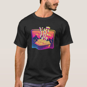Mac And Cheese Synthwave 80s Retrowave Aesthetic T-Shirt