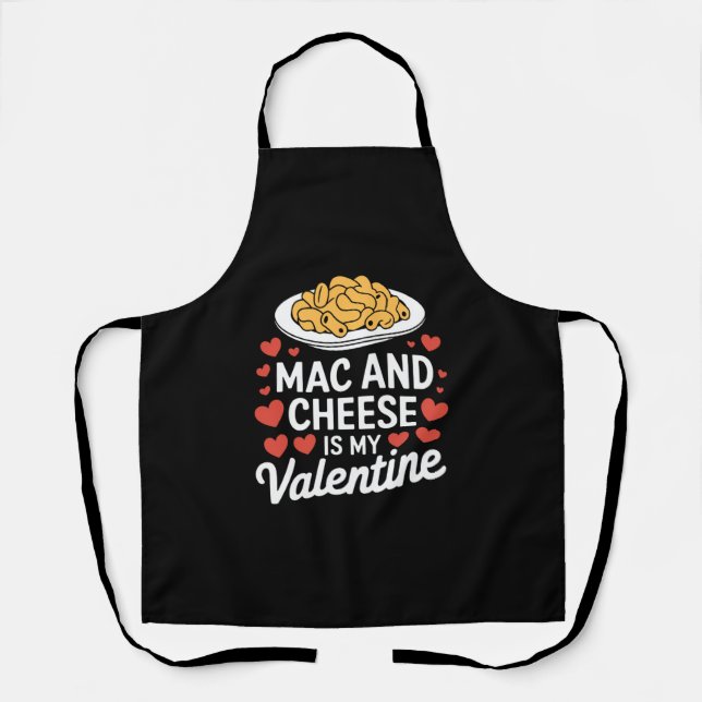 Mac And Cheese Valentine Mac n Cheese Lover Gift Apron (Front)