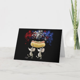 Mac And Moe's 4th Of July Night Picnic Card