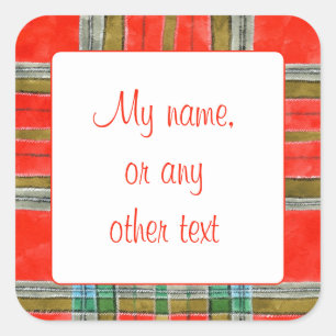 MAC BAIN TARTAN 3" Square Matte Stickers