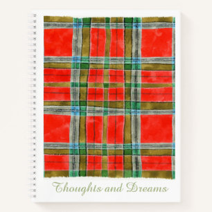 MAC BAIN TARTAN 8.5x11 Spiral Notebook 
