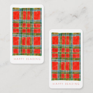 MAC BAIN TARTAN Bookmark - 3.5x2 Card + Text