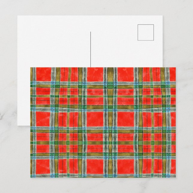 MAC BAIN TARTAN Postcard (Front/Back)