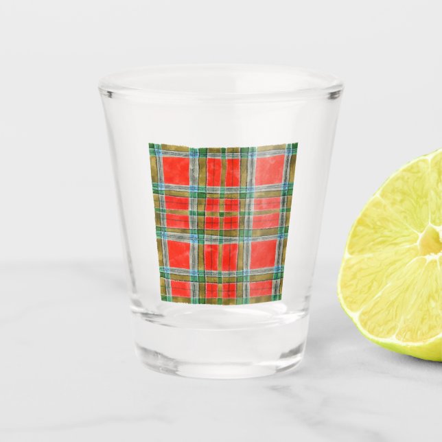 MAC BAIN TARTAN Shot Glass (Front)
