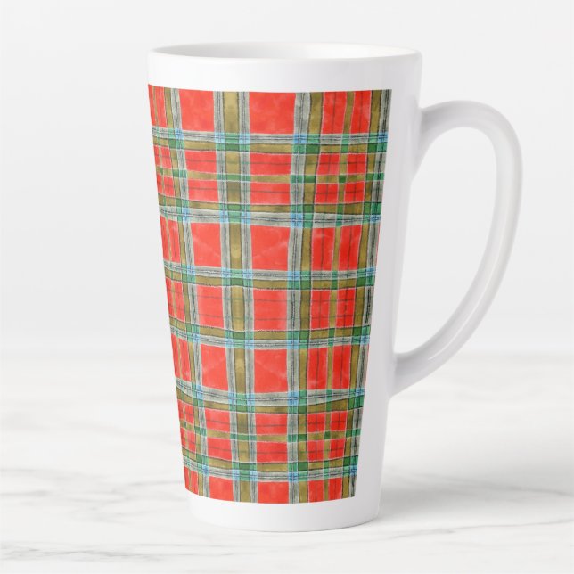 MAC BAIN TARTAN Tall Latte Mug (Right)