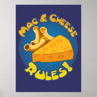 Mac & Cheese Rules Poster