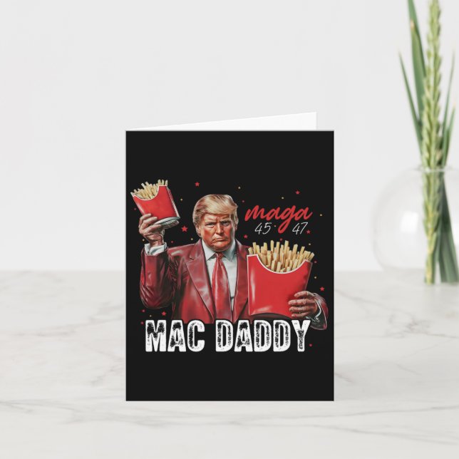Mac Daddy Trump Making Fries Mega Donald Trump 202 Card (Front)