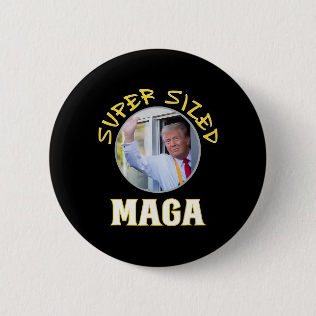Mac Daddy Trump Vance 2024 Makes French Fries  6 Cm Round Badge (Front)