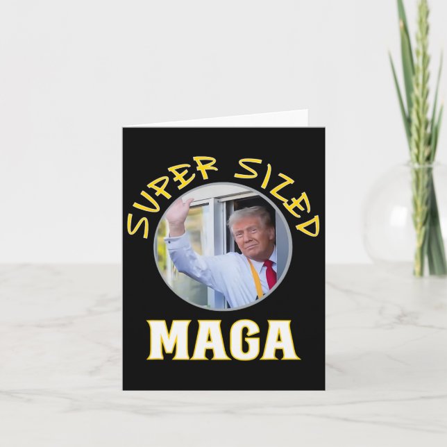 Mac Daddy Trump Vance 2024 Makes French Fries  Card (Front)