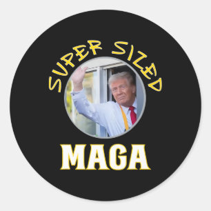 Mac Daddy Trump Vance Makes French Fries  Classic Round Sticker