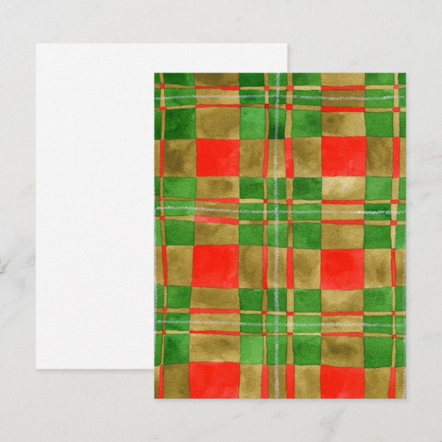 MAC GREGOR TARTAN 4.25x5.5 Flat Card / Vertical (Front/Back)