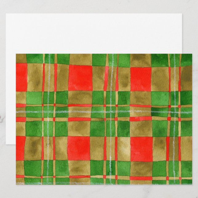 MAC GREGOR TARTAN 6.5x8.75 Flat Card / Vertical (Front/Back)