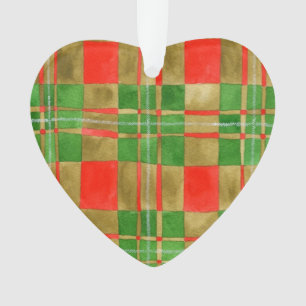MAC GREGOR TARTAN Acrylic Heart Ornament