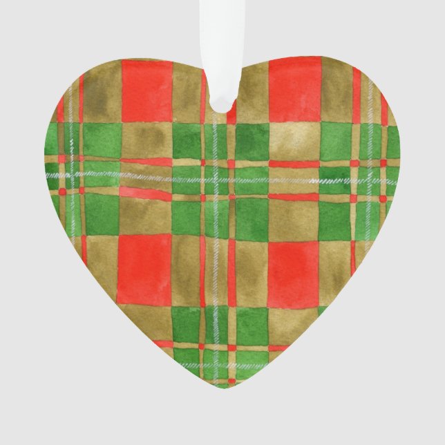 MAC GREGOR TARTAN Acrylic Heart Ornament (Front)
