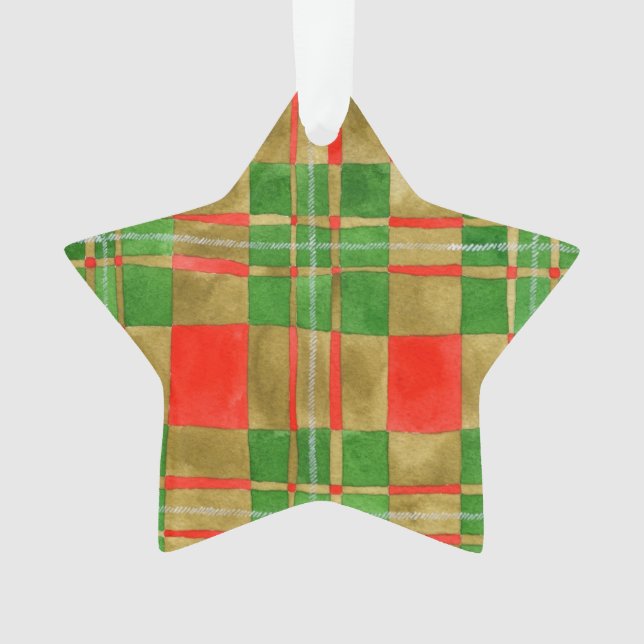 MAC GREGOR TARTAN Acrylic Star Ornament (Front)