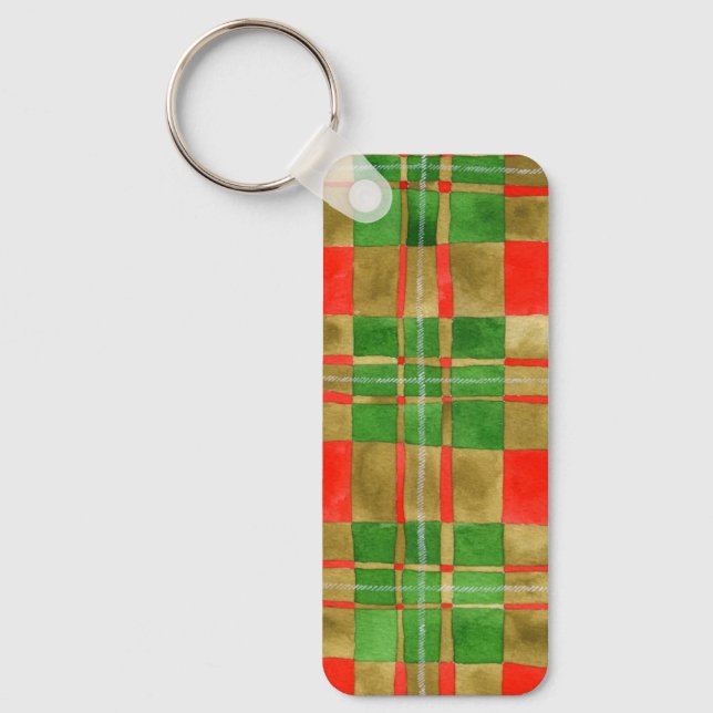 MAC GREGOR TARTAN Aluminium Rectangle Keychain  (Front)