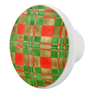 MAC GREGOR TARTAN Ceramic Knob