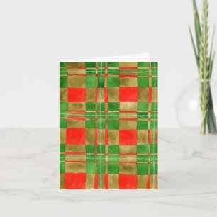 MAC GREGOR TARTAN Christmas Note Card