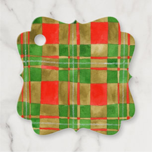 MAC GREGOR TARTAN Fancy Square Gift Tags