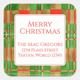 MAC GREGOR TARTAN Large Square Address Seals