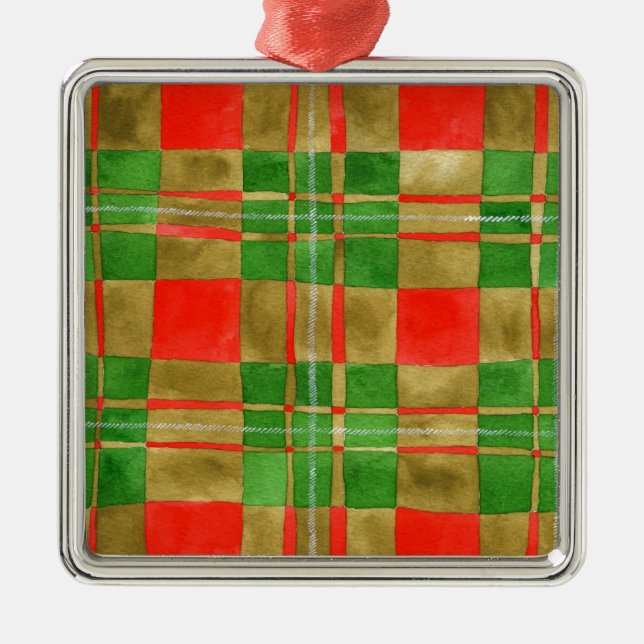 MAC GREGOR TARTAN Premium Square Ornament  (Front)