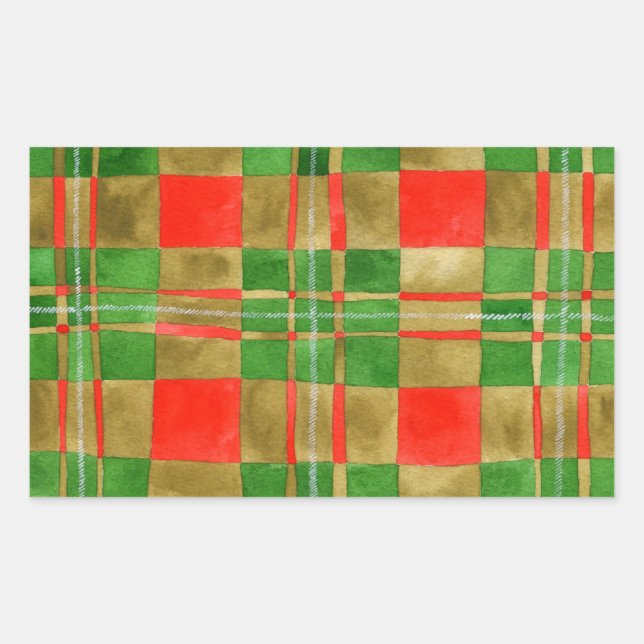 MAC GREGOR TARTAN Rectangle Stickers (Front)