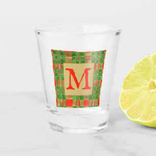 MAC GREGOR TARTAN Shot Glass + Initial