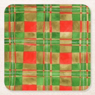 MAC GREGOR TARTAN Square Paper Coasters 
