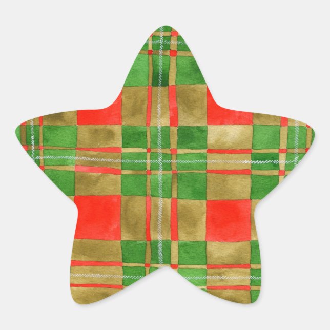 MAC GREGOR TARTAN Star Stickers (Front)