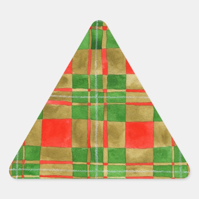 MAC GREGOR TARTAN Triangle Stickers (Front)