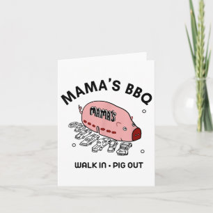 Mac Mamas Bbq Walk In Pig Out Sunny Summer Gift _1 Card
