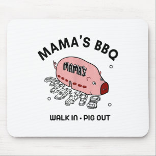 Mac Mamas Bbq Walk In Pig Out Sunny Summer Gift _1 Mouse Pad