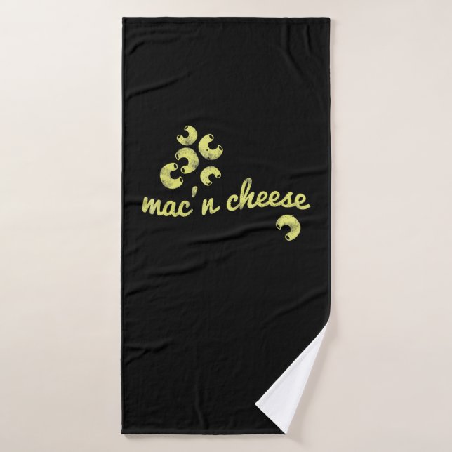 Mac n cheese | fun chef humour gift bath towel (Bath Towel)