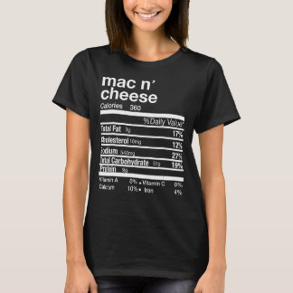 Mac N Cheese Nutrition Matching Family Thanksgivin T-Shirt