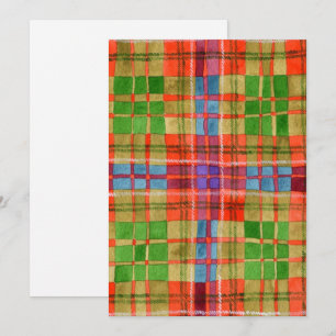 MAC RAE TARTAN 5x7 Flat Card / Vertical