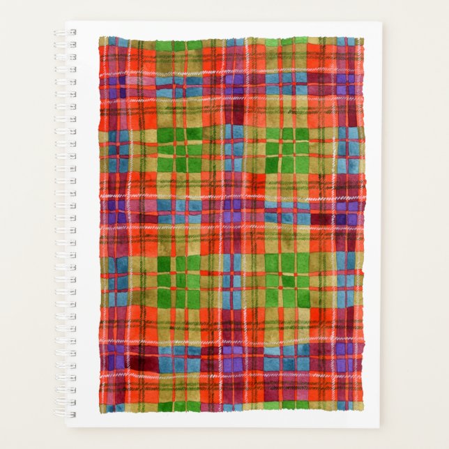 MAC RAE TARTAN 8.5x11 Planner / Calendar (Front)