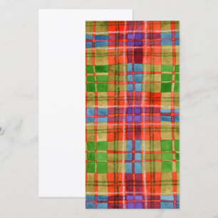 MAC RAE TARTAN 8x4 Flat Card / Vertical