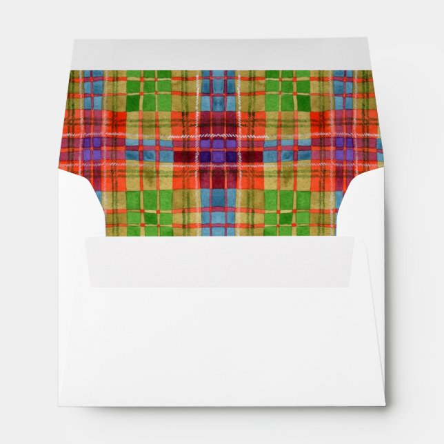 MAC RAE TARTAN A6 Envelope (4x6 cards) (Back (Bottom))