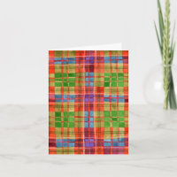 MAC RAE TARTAN Birthday Note Card