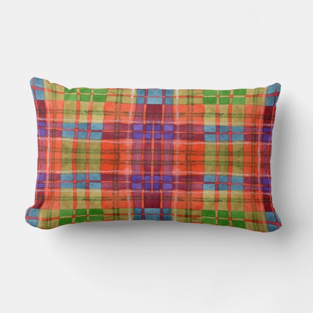 MAC RAE TARTAN Lumbar Pillow (Front)
