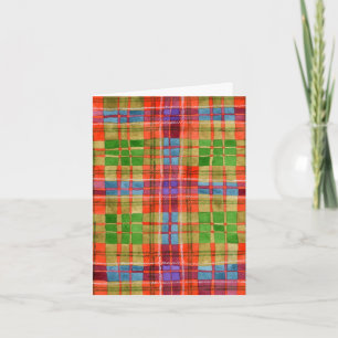 MAC RAE TARTAN Note Card